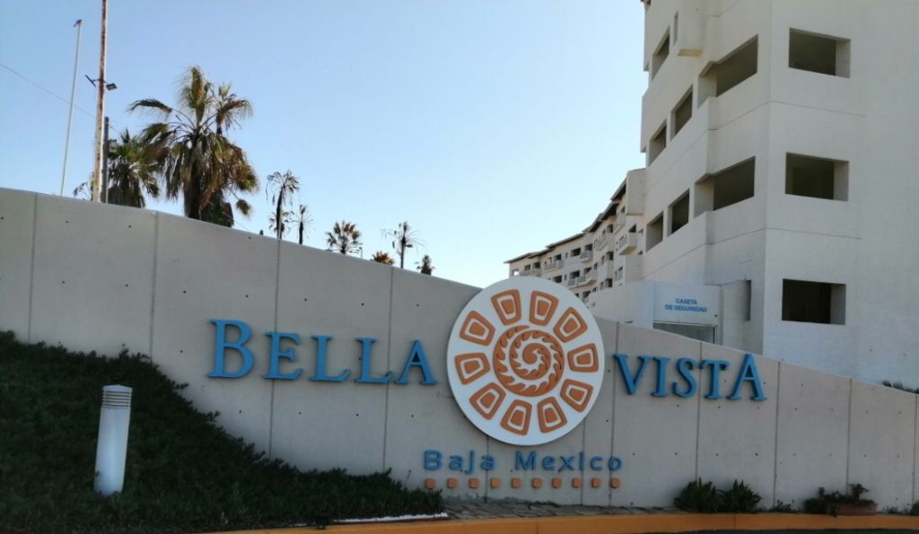 Bella Vista entrance sign — Baja Mexico