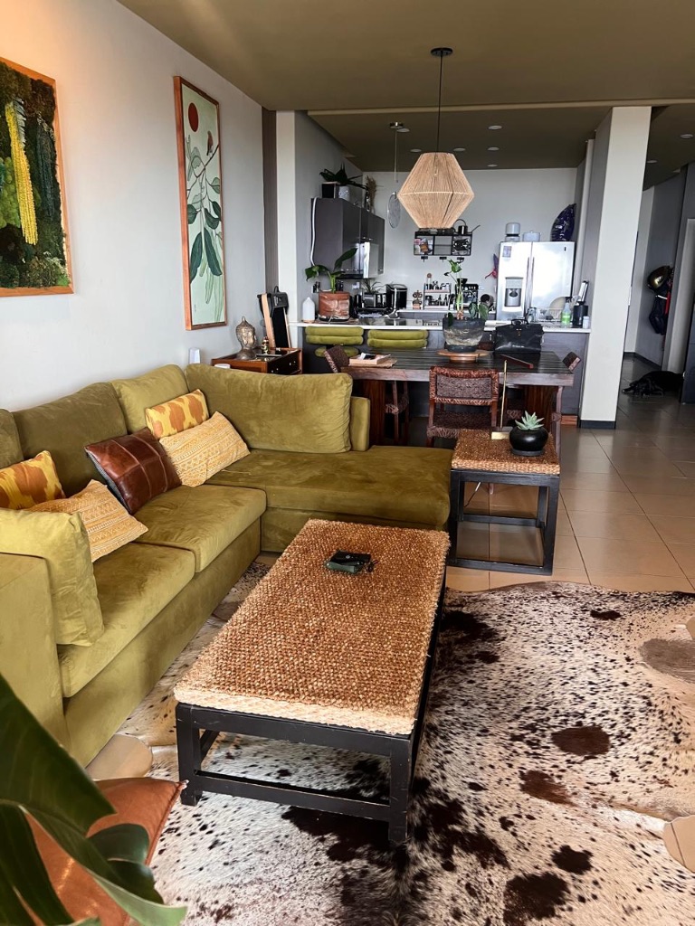 Living opening onto private terrace