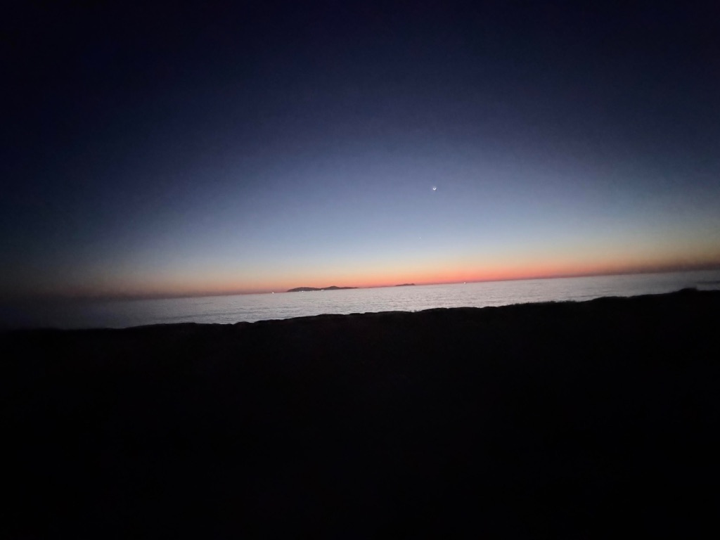 Pacific sunset from C-103